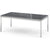 Florence Knoll Rectangular Coffee Table Coffee Tables Knoll polished chrome Grigio Marquina marble, Satin finish 