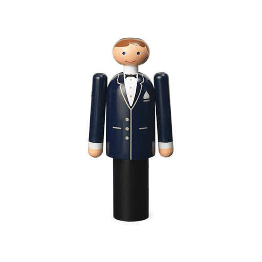 Kay Bojesen Groom, Blue/Black/White (Mini)