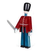 Kay Bojesen Guardsman with Sword, Red/Blue/White, view 2