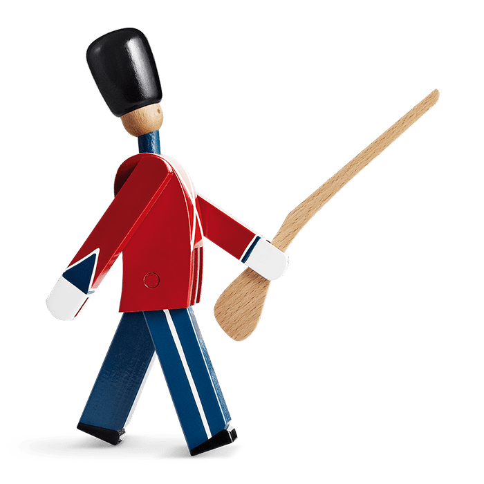 Kay Bojesen Guardsman with Gun, Red/Blue/White, view 2