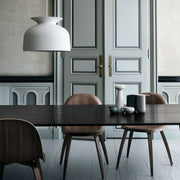 3D Dining Chair - Wood Base Dining Chair Gubi 