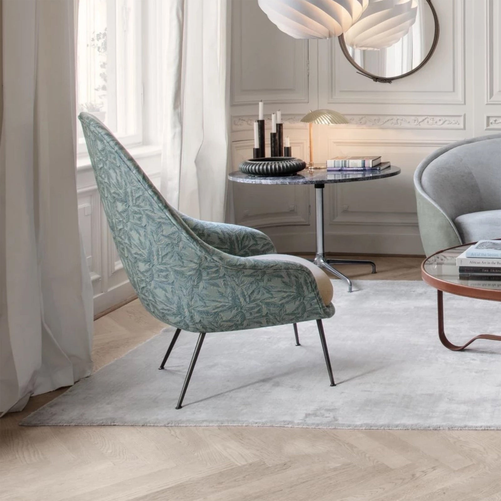 Bat Lounge Chair - High Back With Conic Base lounge chairs GUBI 