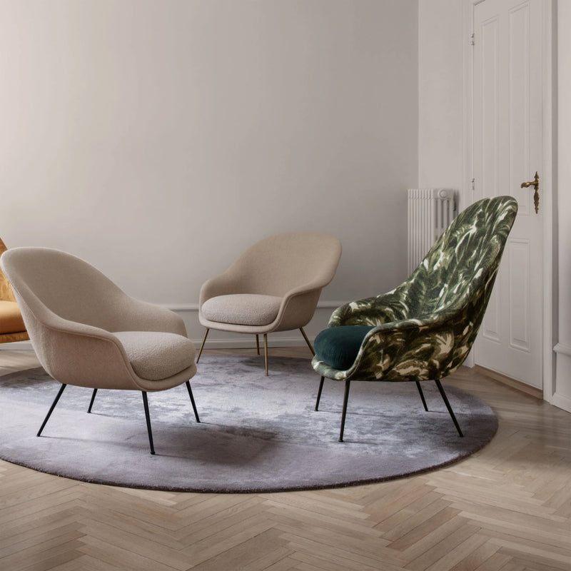 Bat Lounge Chair - High Back With Conic Base lounge chairs GUBI 