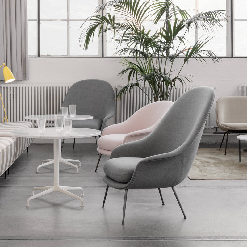 Bat Lounge Chair - High Back With Conic Base lounge chairs GUBI 