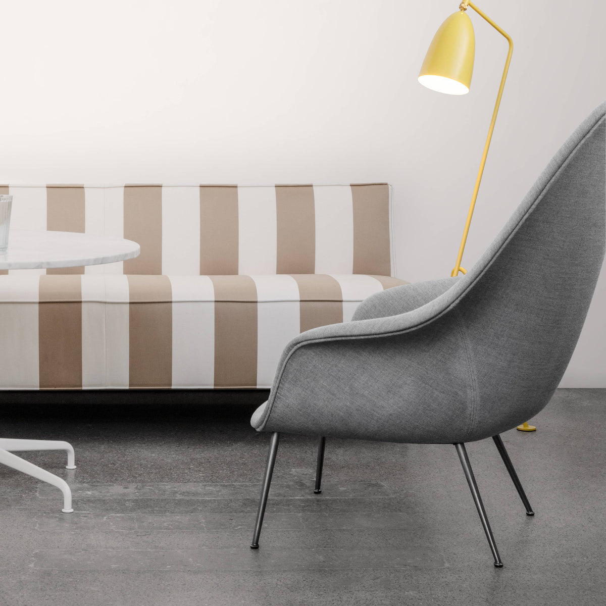 Bat Lounge Chair - High Back With Conic Base lounge chairs GUBI 