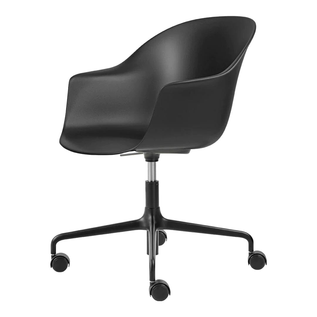 Bat Meeting Chair 4-Star Base with Castors - Height Adjustable Chairs Gubi 