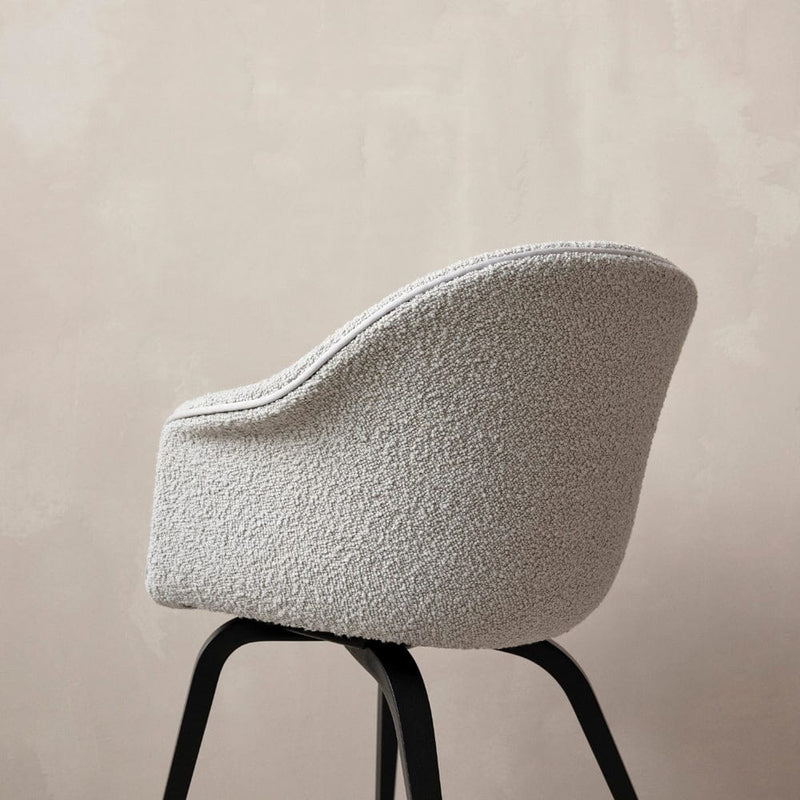 Bat Wood Base Dining Chair - Fully Upholstered Chairs Gubi 