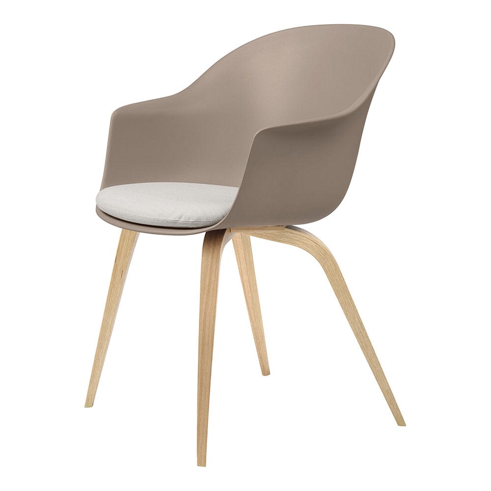 Bat Wood Base Dining Chair With Cushion Chairs Gubi 