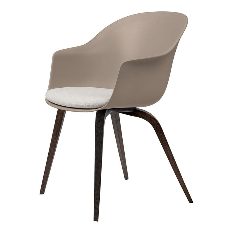 Bat Wood Base Dining Chair With Cushion Chairs Gubi 
