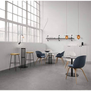 Bat Wood Base Dining Chair With Cushion Chairs Gubi 
