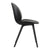 Beetle Black Plastic Base Dining Chair - Front Upholstered Chairs Gubi 