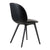 Beetle Black Plastic Base Dining Chair - Front Upholstered Chairs Gubi 