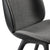 Beetle Black Plastic Base Dining Chair - Front Upholstered Chairs Gubi 