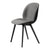 Beetle Black Plastic Base Dining Chair - Front Upholstered Chairs Gubi 