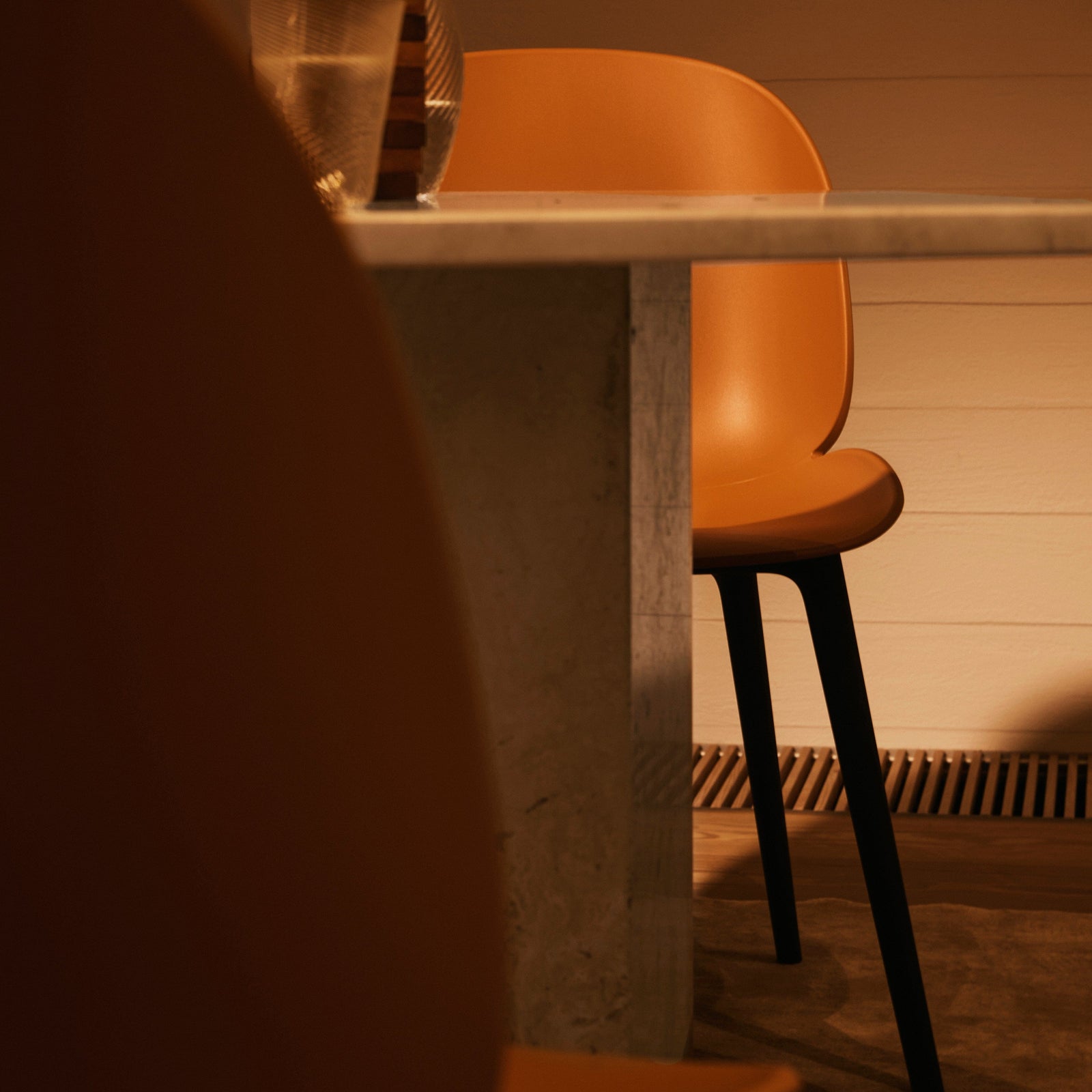 Beetle Black Plastic Base Dining Chair Chairs Gubi 