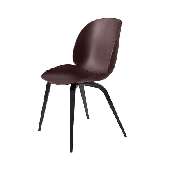 Beetle Dining Chair with Wood Base - Un-Upholstered Chairs Gubi 