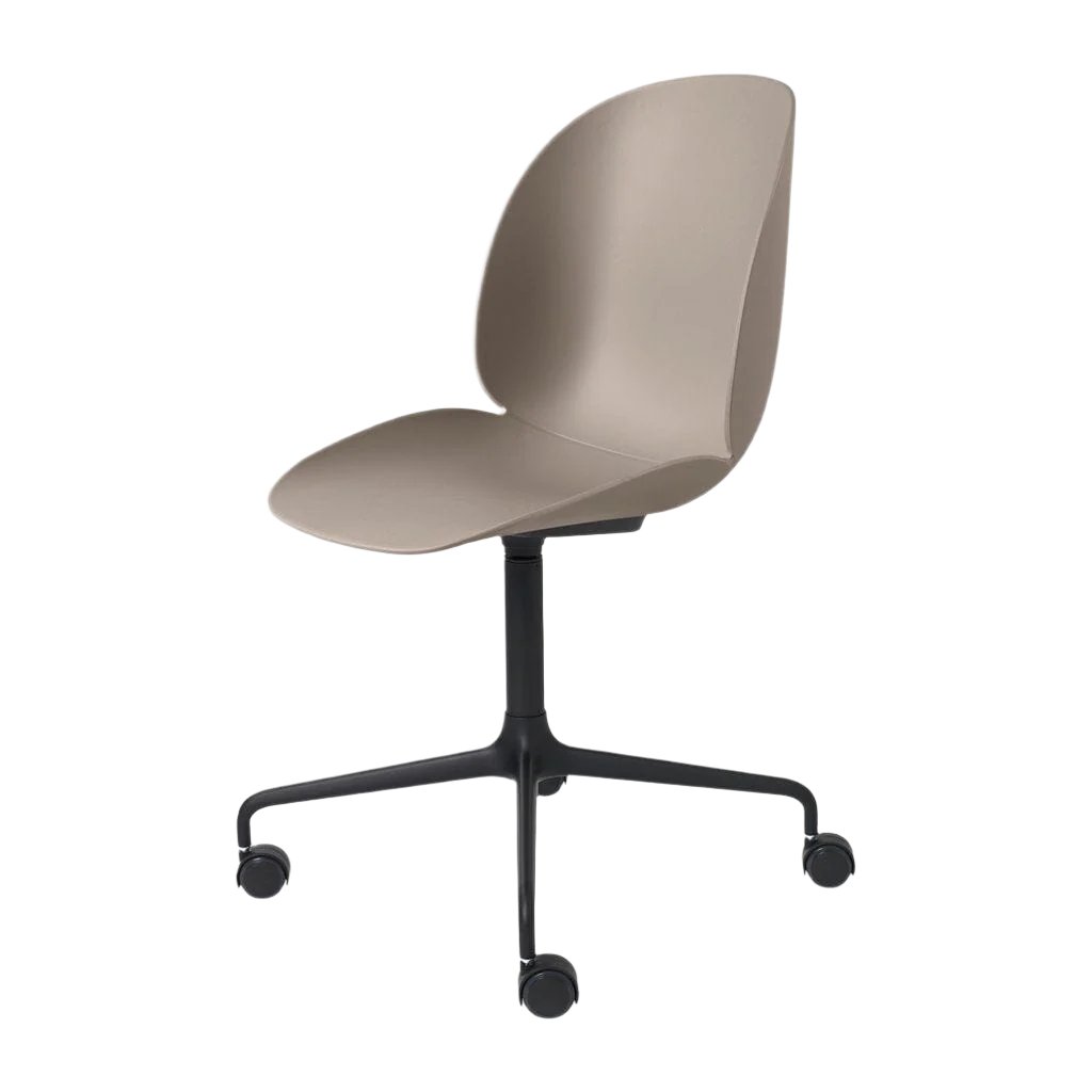 Beetle Meeting Chair 4-Star Base with Castors Chairs Gubi 