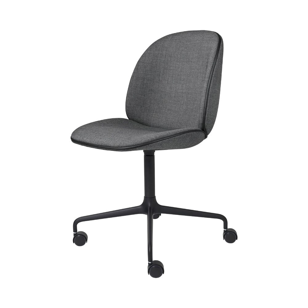 Beetle Meeting Chair 4-Star Base with Castors - Fully Upholstered Chairs Gubi 