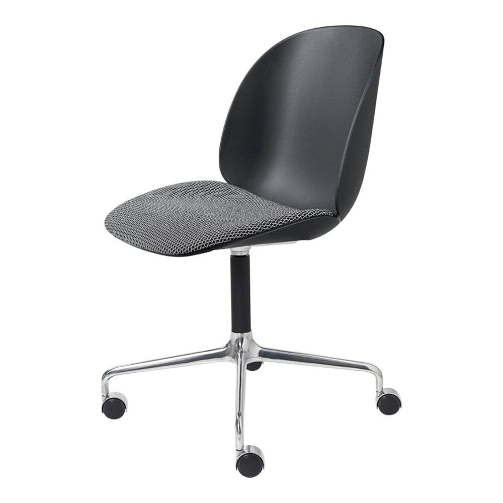 Beetle Meeting Chair 4-Star Base with Castors - Seat Upholstered Chairs Gubi 