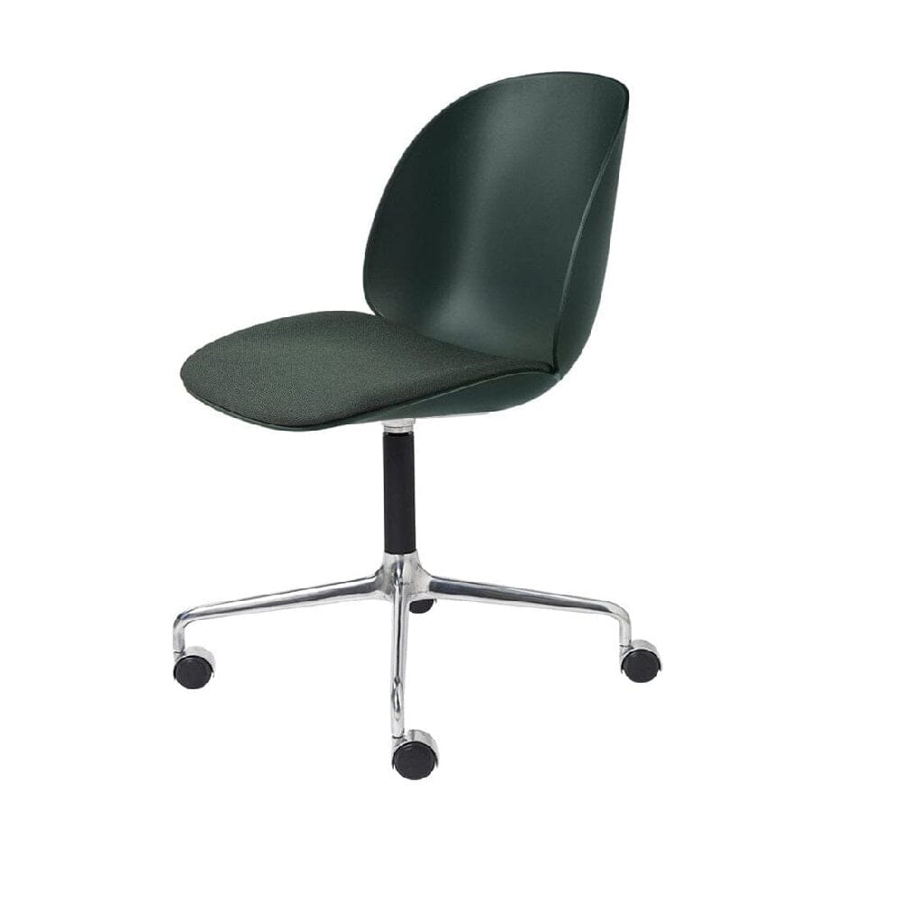 Beetle Meeting Chair 4-Star Base with Castors - Seat Upholstered Chairs Gubi 