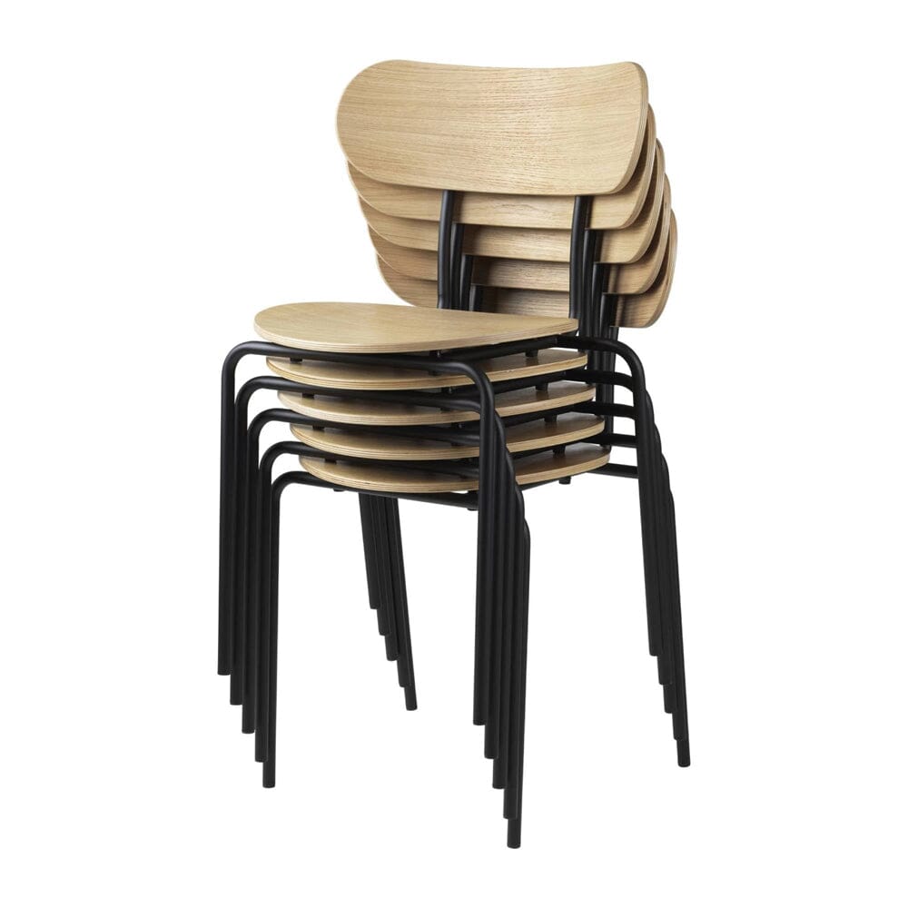 Coco 4-Legged Stackable Dining Chair Dining Chair Gubi 