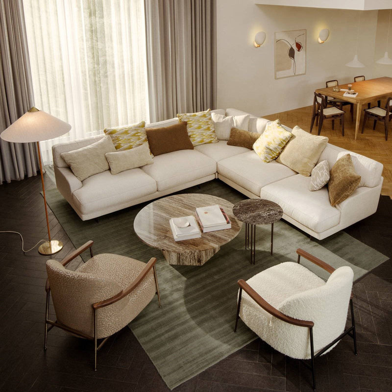 Flaneur Modular Sofa - 2 Seater with Left Armrest Sofas Gubi 