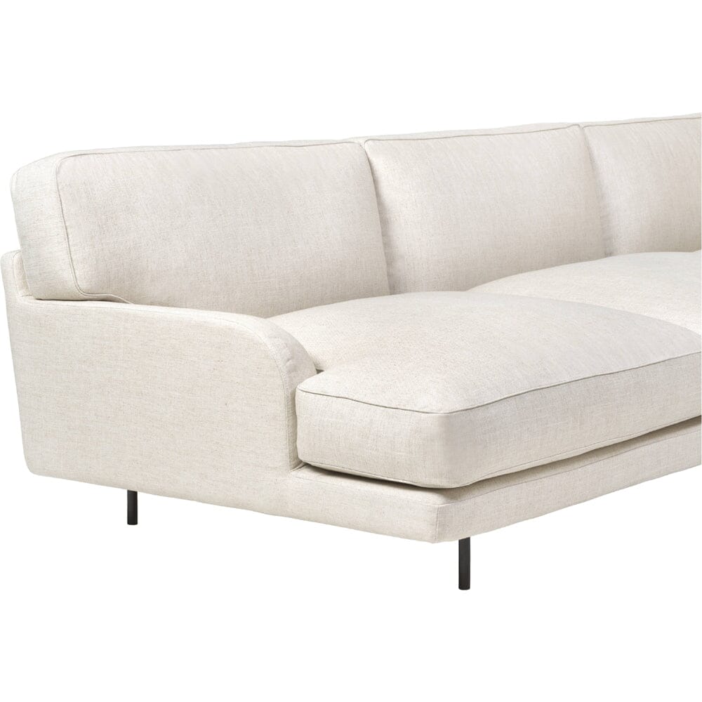 Flaneur Modular Sofa - 3 Seater with Right Armrest Sofas Gubi 