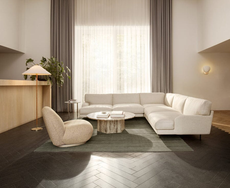 Flaneur Modular Sofa - 3 Seater with Right Armrest Sofas Gubi 