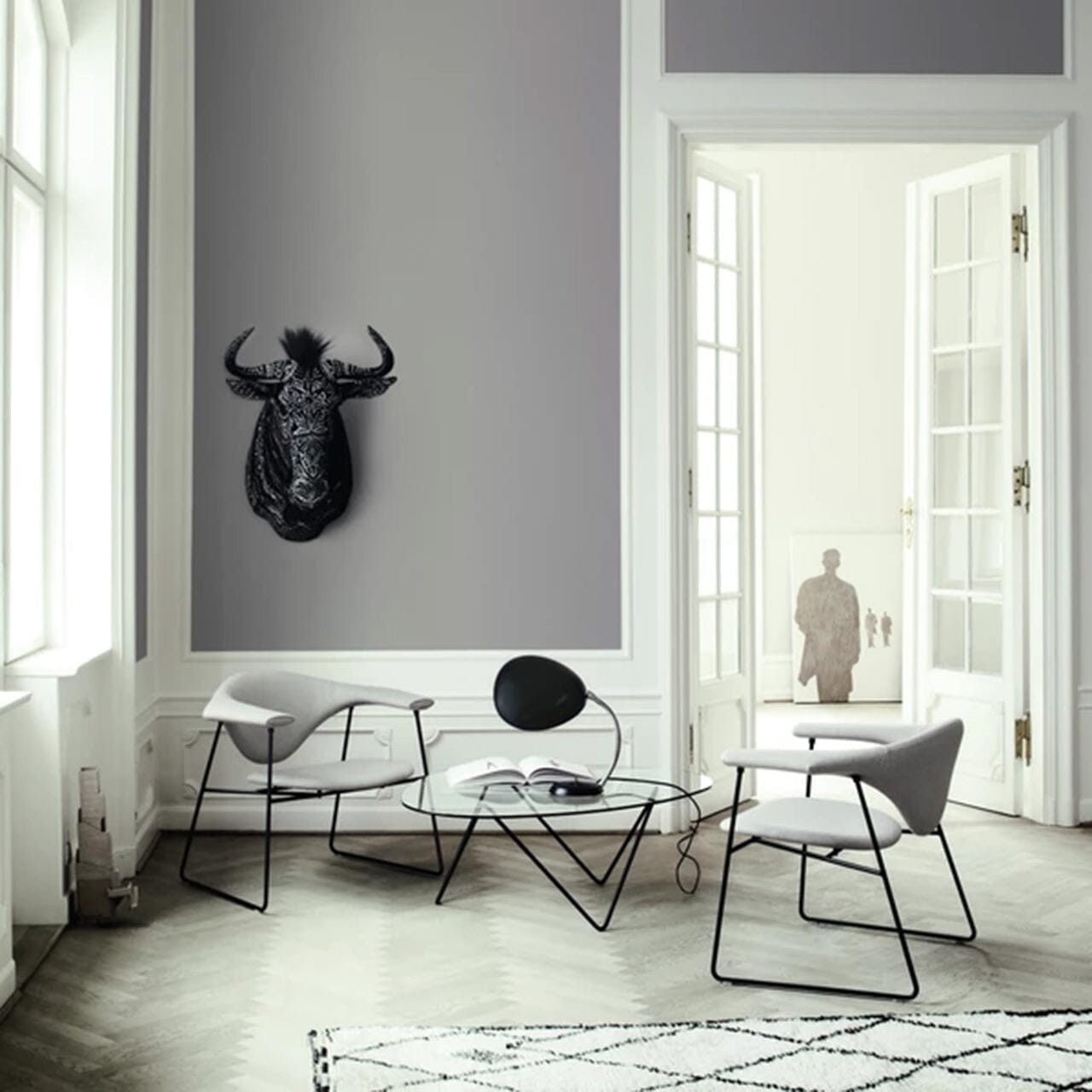 Masculo Lounge Chair - Sledge Base lounge chair Gubi 