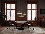 Masculo Dining Chair - Wood Base Dining Chair Gubi 