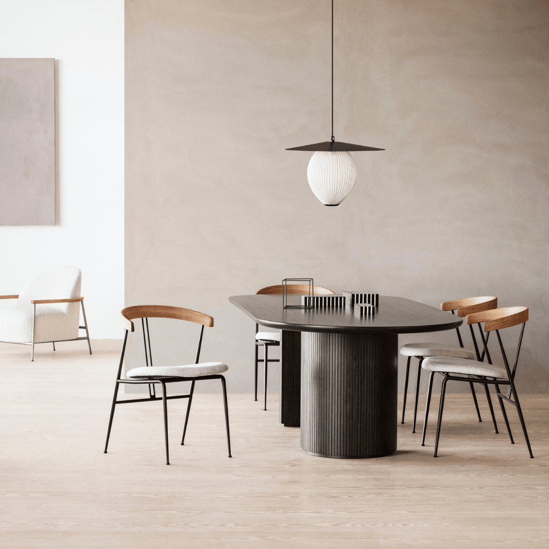 Moon Elliptical Dining Table Tables Gubi 