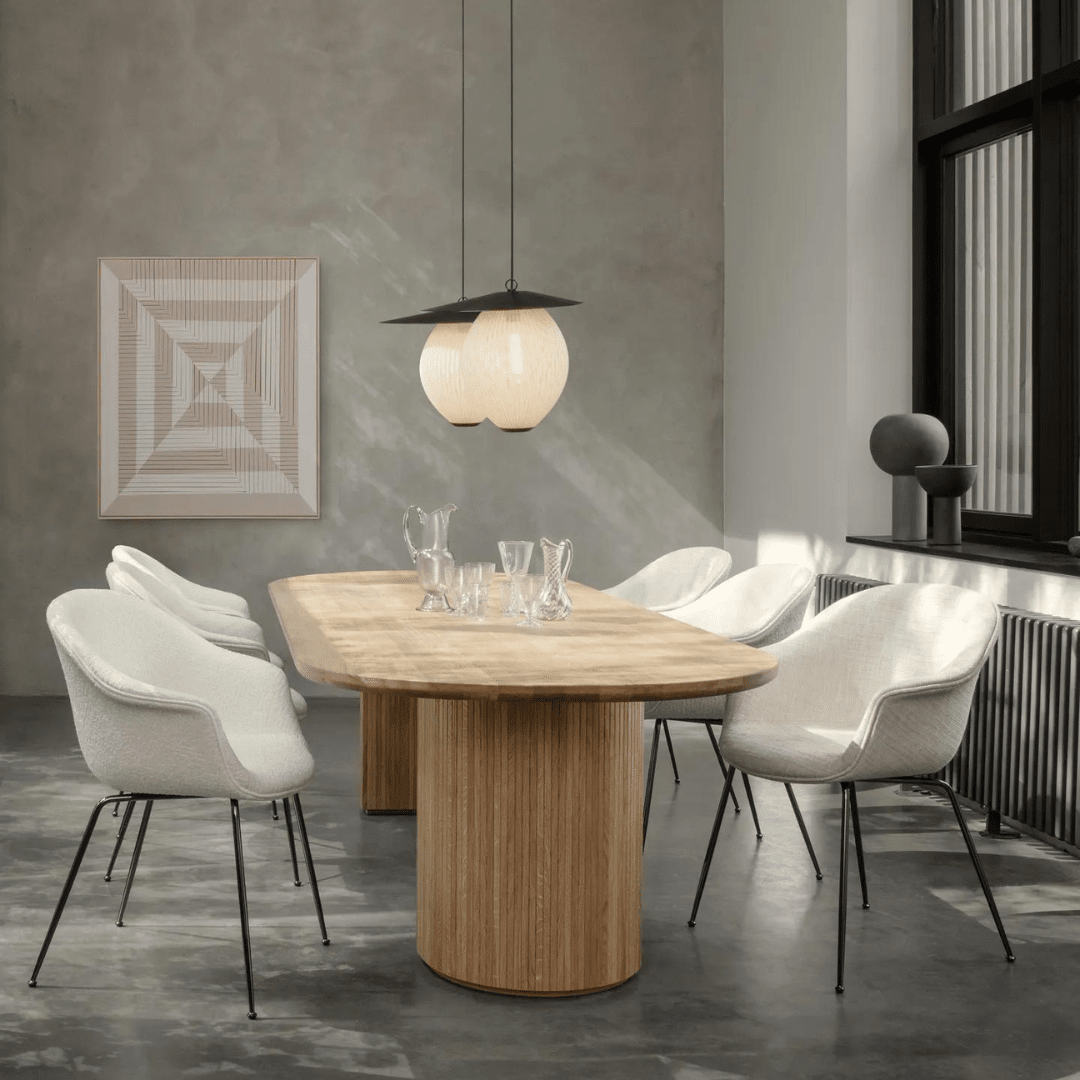 Moon Elliptical Dining Table Tables Gubi 