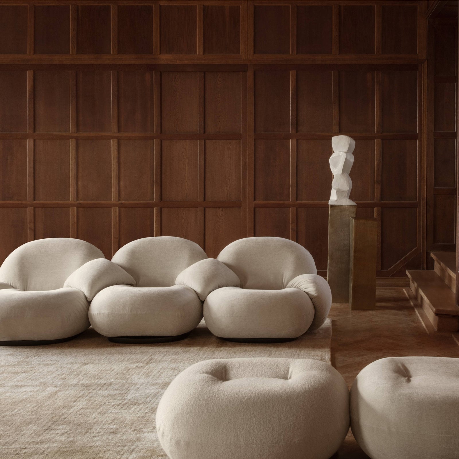 Pacha Modular Sofa – 3 Seater With Armrests And Middle Armrest Sofa Gubi 