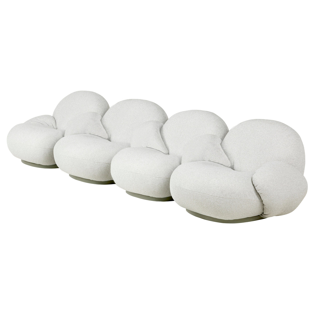 Pacha Modular Sofa – 4 Seater With Armrests And Middle Armrest Sofa Gubi 