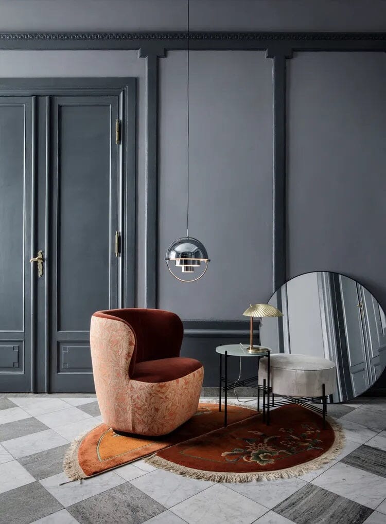 TS Round Pouf Ottoman Gubi 