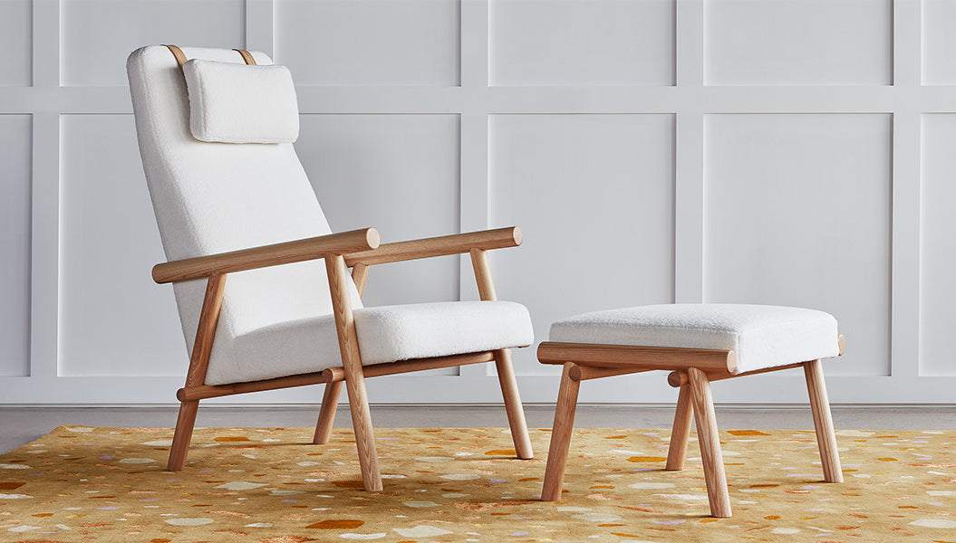 Labrador Lounge Chair & Ottoman lounge chair Gus Modern 