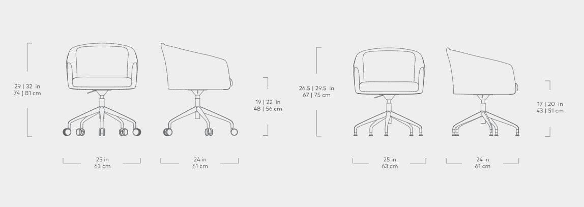 Radius Chair task chair Gus Modern 