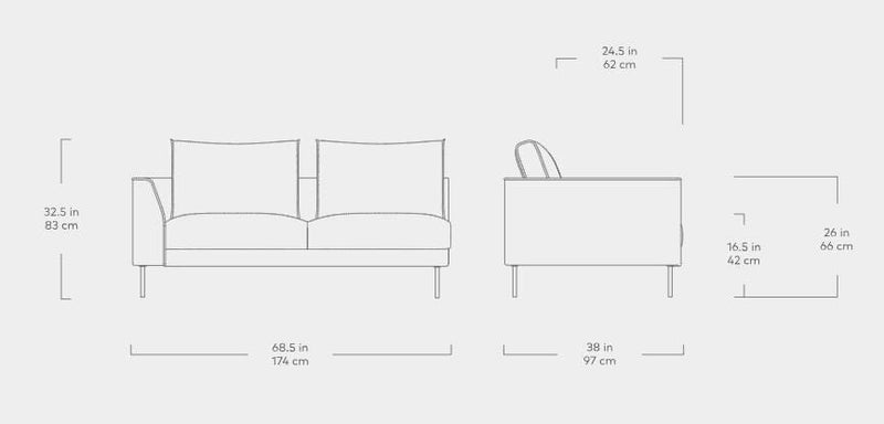 Renfrew Left Arm Sofa Sofa Gus Modern 