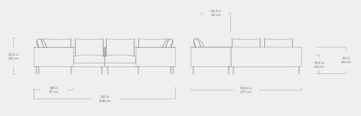 Renfrew U Shaped Sectional