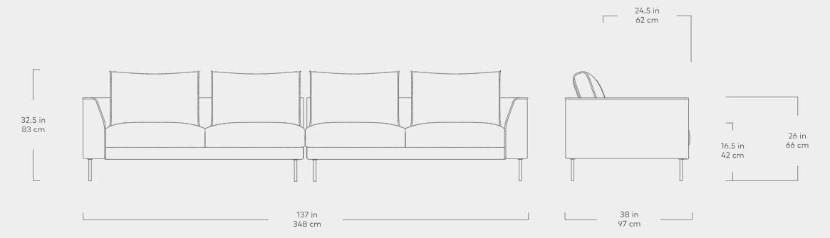 Renfrew XL Sofa Sofa Gus Modern 