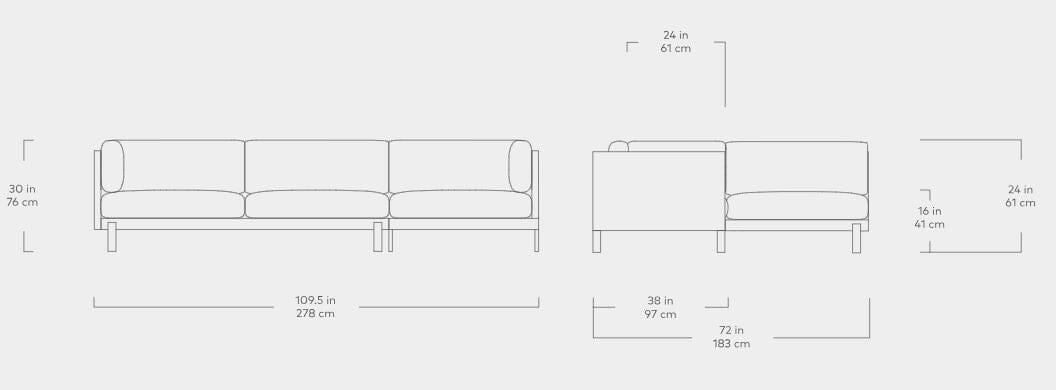 Silverlake Sectional Sofa Gus Modern 