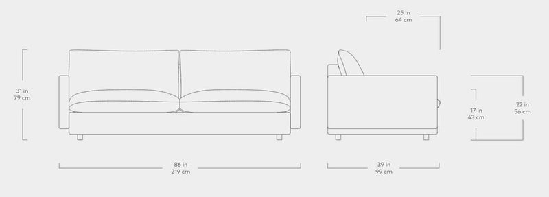 Sola Sofa Sofa Gus Modern 