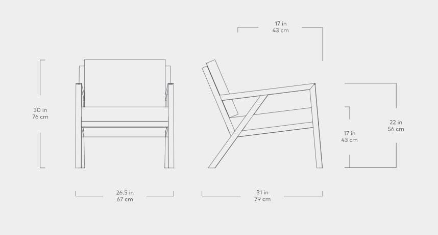 Truss Lounge Chair lounge chair Gus Modern 