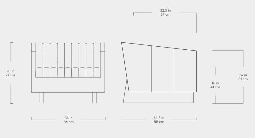 Wallace Chair lounge Gus Modern 