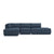 Podium 4PC Lounge Sectional B Sofa Gus Modern Hanson Navy Left Facing 