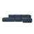 Podium 4PC Lounge Sectional B Sofa Gus Modern Hanson Navy Right Facing 