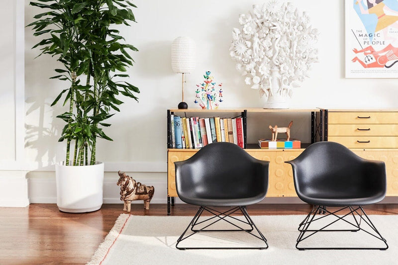 Eames Molded Fiberglass Armchair With Low Wire Base lounge chair herman miller 