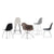 Eames Molded Plastic Side Chair with 4 Leg Base Side/Dining herman miller 