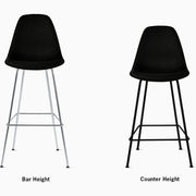Eames Molded Plastic Upholstered Counter Stool Stools herman miller 