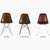 Eames Molded Wood Side Chair - 4-Leg Base Side/Dining herman miller 